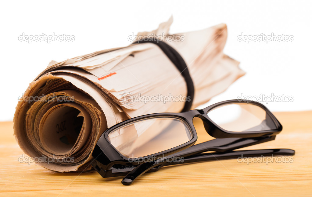 Role of newspapers and reading glasses
