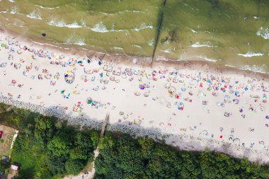 Baltık Denizi plajında