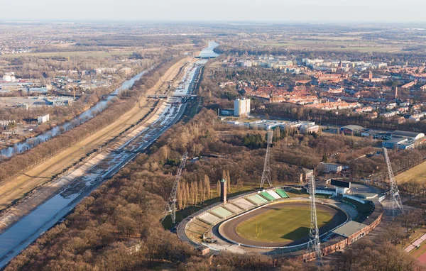 Řeka odra Wroclaw — Stock fotografie