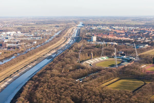 Řeka odra Wroclaw — Stock fotografie