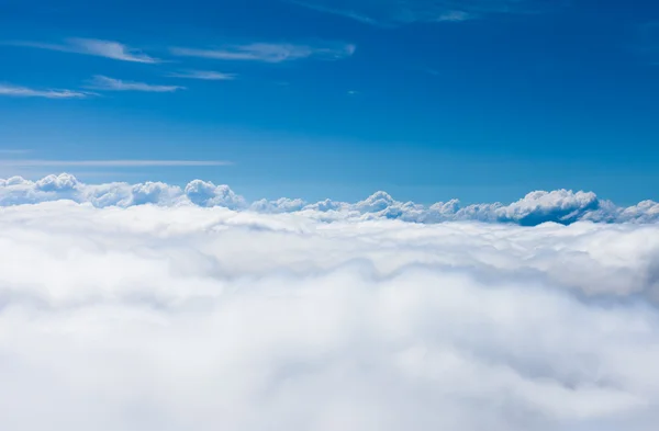 Aerial view above the clouds — Stock Photo, Image