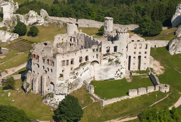 Aerial view of castle — Stock Photo, Image