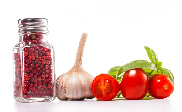 Tomaten und Paprika Zusammensetzung — Stockfoto