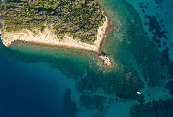 Hırvatistan sahil şeridi havadan görünümü