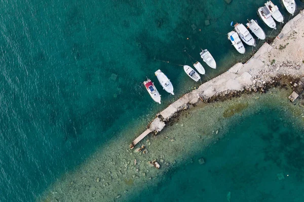 Vista Aerea Della Costa Croata — Foto Stock