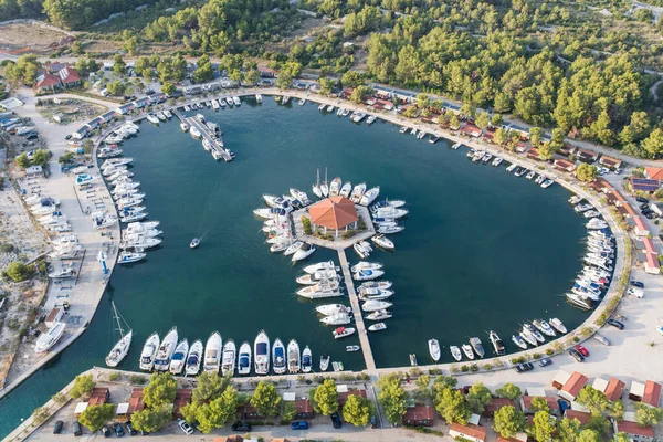 Vista Aérea Costa Croacia —  Fotos de Stock