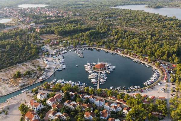 Uitzicht Vanuit Lucht Kroatische Kust — Stockfoto