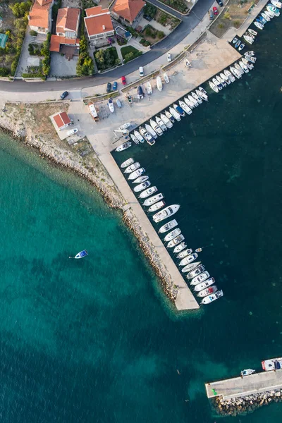 Vista Aérea Costa Croacia —  Fotos de Stock