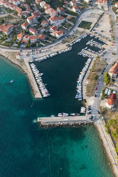 Vista Aérea Costa Croacia — Foto de Stock