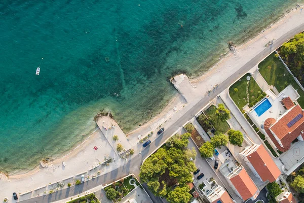 Vista Aerea Della Costa Croata — Foto Stock