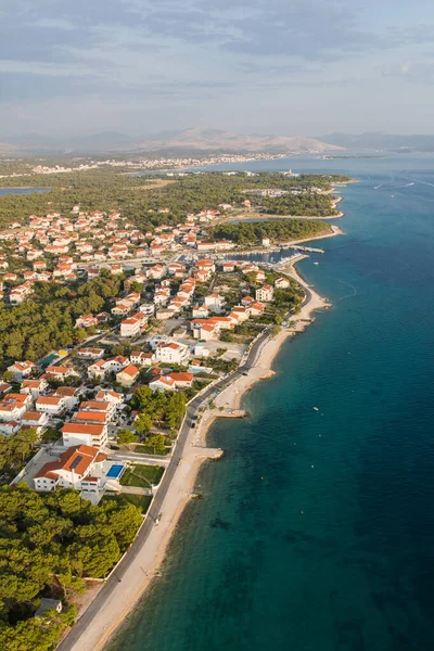 Vista Aérea Costa Croacia — Foto de Stock