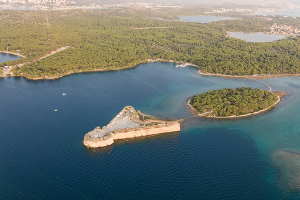 Sint Nicolaas Fort Luchtfoto — Stockfoto