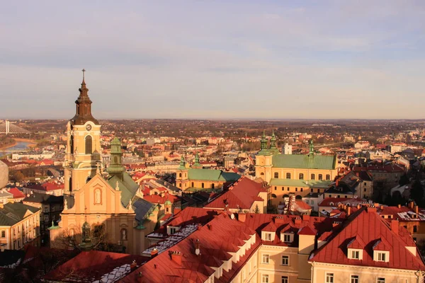 Polonya 'nın eski Przemyl kasabası. Polonya 'da güzel bir şehir. eski evler