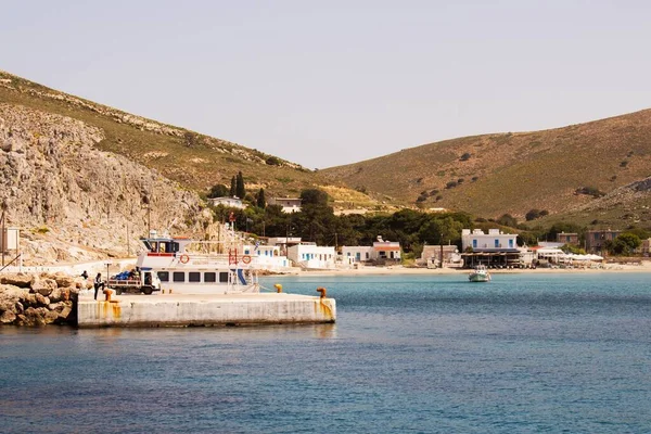 Pserimos Est Une Petite Île Grecque Dans Mer Égée — Photo