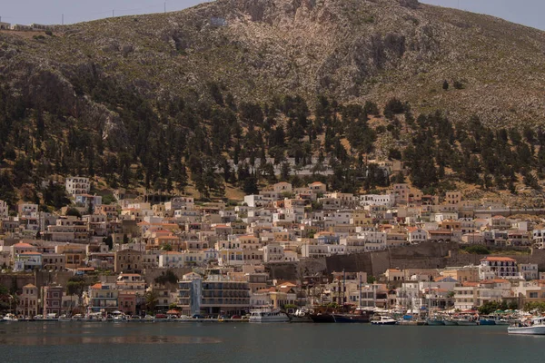 Isola Greca Kalymnos Trova Tra Famosa Isola Kos Leros Quarta — Foto Stock