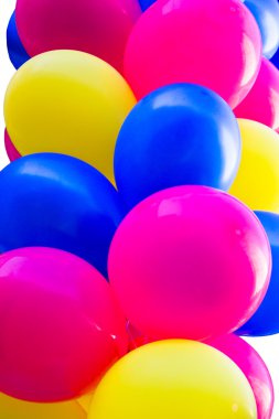 renkli festival balonlar demet