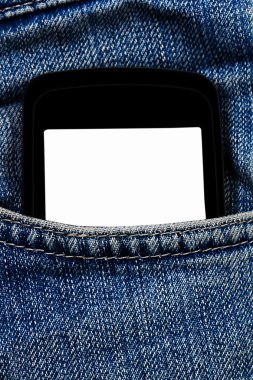 Beyaz arka plan üzerinde izole ekran dokunmatik pc bir parmak dokunuyor