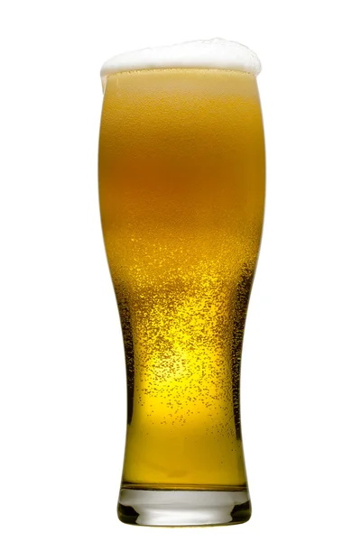 Кружка пива изолированы на белом — стоковое фото