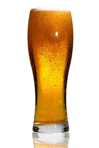 Mug of beer isolated on white — Stock Photo, Image