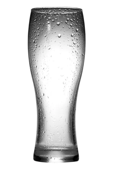 Empty, transparent glass on the white background — Stock Photo, Image