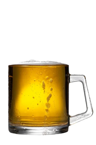 Mug of beer isolated on white — Stock Photo, Image