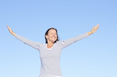 dost rahat pozitif kadın portre