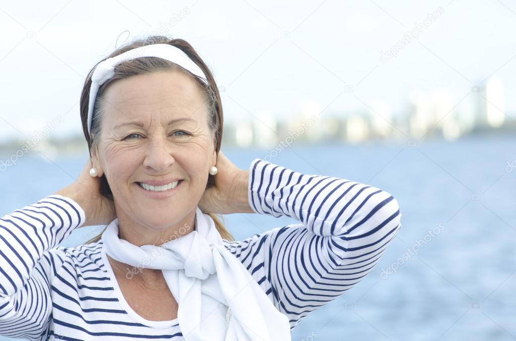 Active woman enjoying retirement