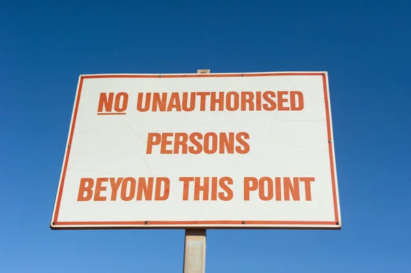 Isolated Sign restricted access — Stock Photo, Image