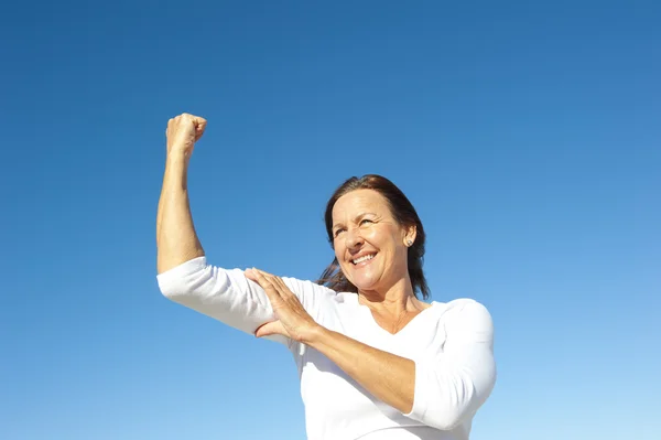 Confident happy senior woman — Stock Photo, Image