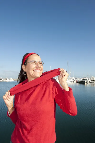 Retrato mujer retiro activo — Foto de Stock