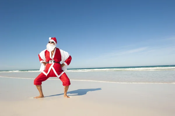 Santa Claus Navidad Holiday Beach IV — Foto de Stock