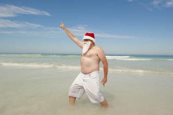 Vacaciones de Navidad Tropical de Santa Claus — Foto de Stock