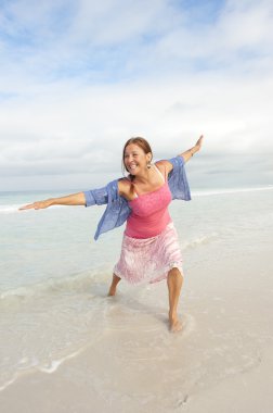 güzel Olgun kadın beach eğlence