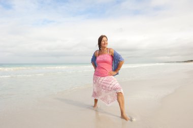 güzel Olgun kadın beach tatil