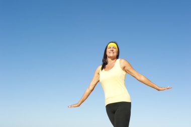 uygun aktif Olgun kadın açık izole