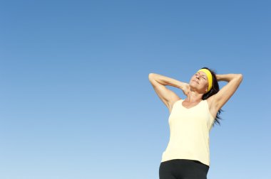 etkin çekici Olgun kadın açık izole