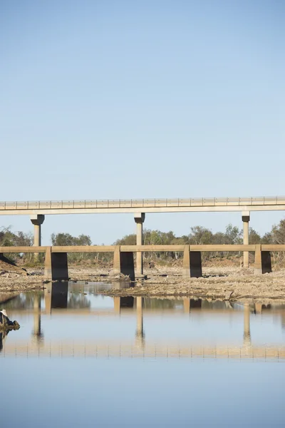 Bridge reflection outback Australia — Stock Photo, Image