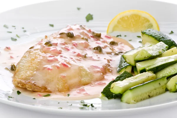 Pan-fried Tilapia — Stock Photo, Image