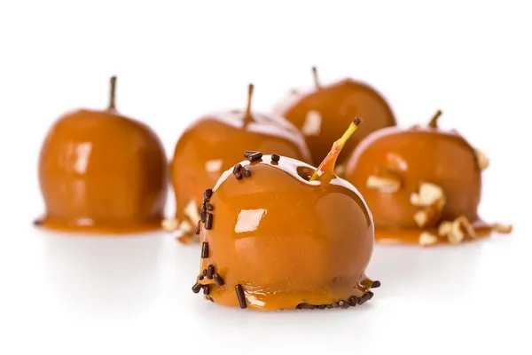 Mini manzanas de caramelo —  Fotos de Stock