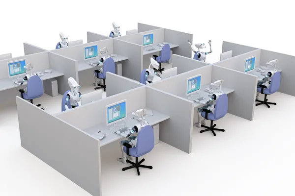 Office robotar — Stockfoto