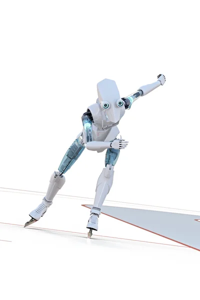 Robot Speed Skater — Stock Photo, Image