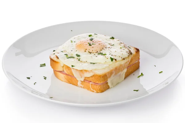 Croque madame szendvics — Stock Fotó