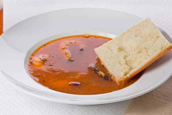 Spicy Shrimp Soup — Stock Photo, Image