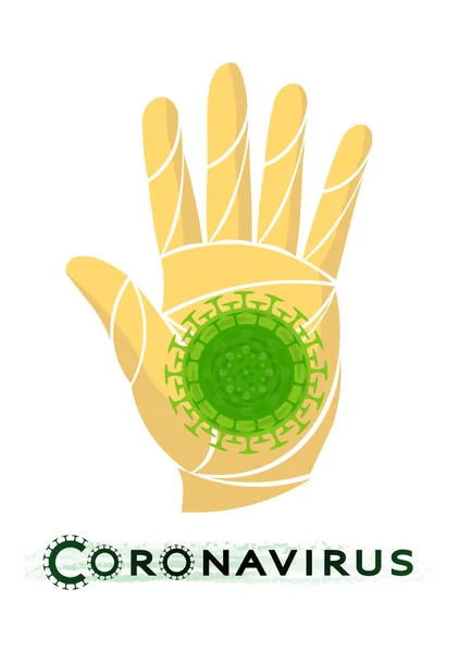 Síntomas y Prevención del Coronavirus. línea, boceto pandemia, virus, coronavirus — Archivo Imágenes Vectoriales