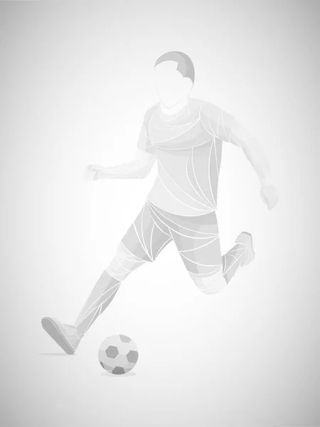 格式化足球运动员 足球传送器 — 图库矢量图片