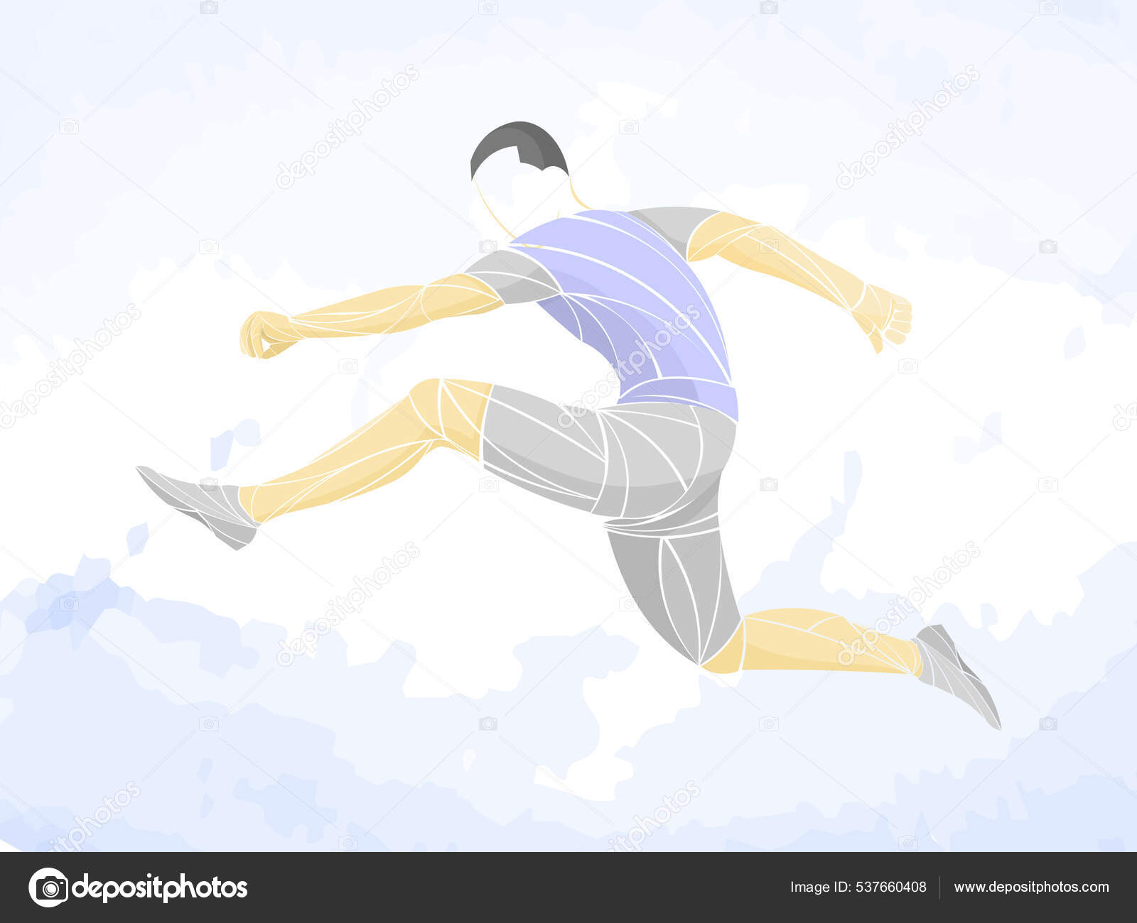 Runner Jogging Sprinter Athlete Vector Train Running Running Status