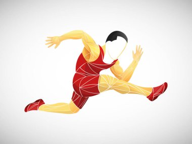 Koşucu, koşucu, koşucu, atlet vektörü, tren çalışıyor, koşucu, koşucu, canlı koşucu