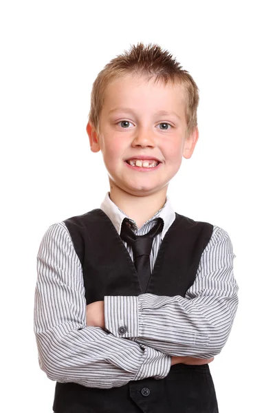 Young Boy Smiling at Camera — Stock Photo, Image