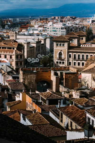 Вид Исторический Город Гранада Испания — стоковое фото