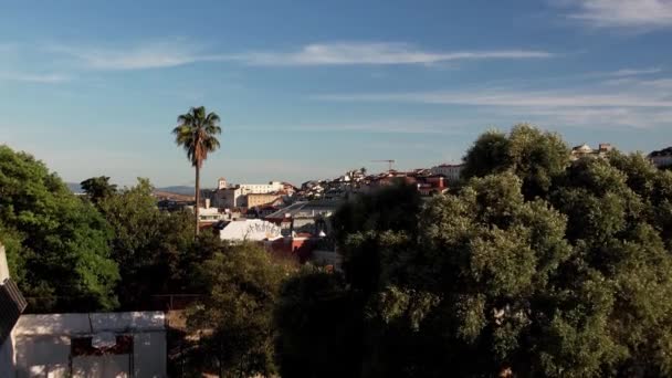 Vista Panorámica Aérea Ascendente Del Centro Baixa Lisboa Portugal — Vídeos de Stock